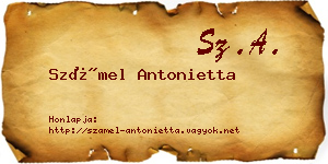 Számel Antonietta névjegykártya